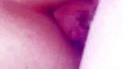 stretching wife's tight asshole with anal creampie cumshot