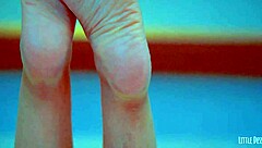 Homemade amateur teen spreads wet shaved pink pussy closeup