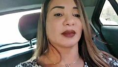 flashing clit in uber ride to motel hookup