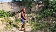 i slammed my neighbor's wet pussy outdoors while she moaned loud