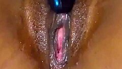 Naija babe rides big cock hard after dildo assist, deepthroat pussy orgasm explosion