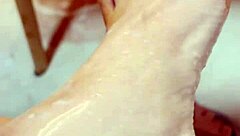 Whoa, my foot verification vid with bound blowjob, foot fetish silk licking action! 🦶👅😍