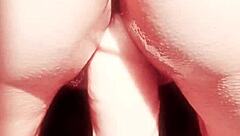 mature oiled wife spreads huge shaved pussy lips teasing closeup