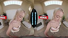 Skylar Storm's Pigtail Roommate Pays Rent with Cute Pussy and Blowjob