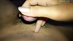 Indonesian amateur strokes cock close-up in homemade clip