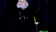 fat latina milf fired for airplane sex shows off see-through red lingerie on swing cast