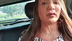 flashing clit in uber ride to motel hookup