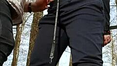 april 4 2025 slave in broceliande forest bondage submission 😈🔗🌲