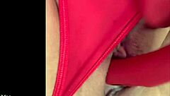 closeup view of my creamy wet pussy lips glistening invitingly