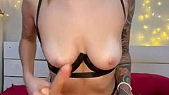 I'm fucking my dildo so hard in these fishnets, gonna squirt everywhere till my juicy pussy shakes uncontrollably