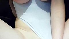 Hey this beautiful Chinese babe flaunts her big tits so hot