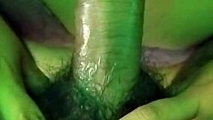 curvy latina milf kneels eagerly awaiting thick cum shots in her mouth