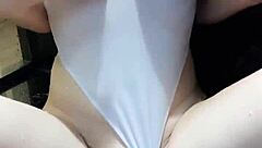 Hey this beautiful Chinese babe flaunts her big tits so hot