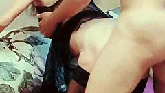 skinny homemade latina milf rides pov with natural tits bouncing