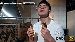 daddy4k redhead slut goes crazy jumping on daddy's cock 😜🍆