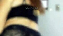 mc akira dances stripping big natural tits homemade flashing tease
