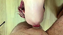 Violet Vixen deepthroats huge dildo facefucked in pov casting!