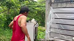 ever wonder how that busty stepmom rails the old gardener raw in homemade backyard bangs?