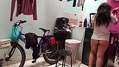 Pounding juicy big ass Venezuelan maid bent over hardcore