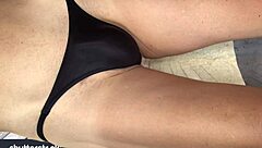 sexy bikini beach handjob with waves crashing as i stroke cock hard... oops spilled!!