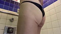 sexy bikini beach handjob with waves crashing as i stroke cock hard... oops spilled!!