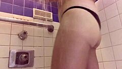 sexy bikini beach handjob with waves crashing as i stroke cock hard... oops spilled!!