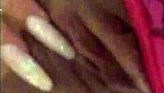 This latina beauty grabs her dildo and masturbates solo in her cozy little home.