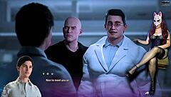 young guy watches busty milf mother-in-law masturbate in stockings during apocalust game scene