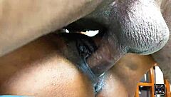 watch that tight slim pussy stretch wide around massive black cock