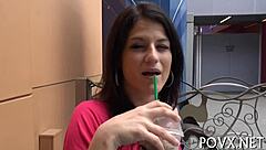 hey aubrey sky wanna compete in this nasty petite fuck game?