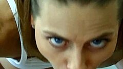 God, I love wrapping my lips around Harley Raine's huge tits during her close-up monster cock blowjob pov.