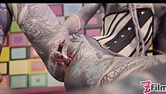 How Does Anal Queen Anuskatzz Squirting from Metal Toy Turn into Corset Big Dick Ass Pounding?