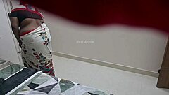 maid catches sight of flashing cock then strokes it hungrily