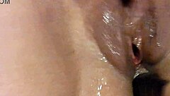 bold ass vibe sends housewife squirting in orgasm