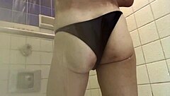 sexy bikini beach handjob with waves crashing as i stroke cock hard... oops spilled!!