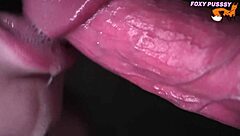 OMG, watch this close-up lactating teen babysitter's sloppy milking blowjob ASMR!