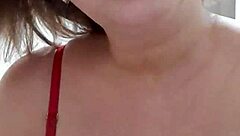 Mature Amateur Blonde Reveals Big Natural Tits And Pussy Lips In Shorts