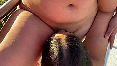 Melissa's Poolside Tease Leads to Cabin Cowgirl Ride