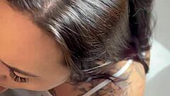 wanna watch tattooed hottie spread wide sitting pretty?