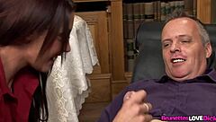 Sexy Brunette Slut Emma Butt Bent Over for Intense Doggy Pounding Action