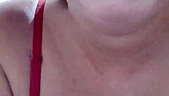 Mature Amateur Blonde Reveals Big Natural Tits And Pussy Lips In Shorts