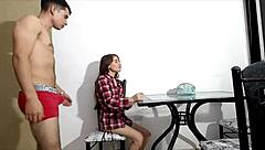 My Horny Stepsis Begs for Milk Then I Fuck Her Hard Creampie