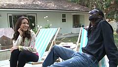 Man, this chick goes crazy for that massive black cock every time.