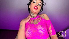 brazilian PETITE annie clementine RIDES bbc BAREBACK in raw interracial closeup