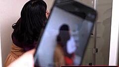 teacher and stepsis blackmailed after caught licking pussy and tits riding