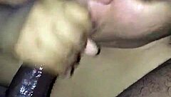 She delivers that nasty great head in a freaky way around his fat black monster cock