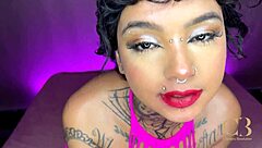 brazilian PETITE annie clementine RIDES bbc BAREBACK in raw interracial closeup