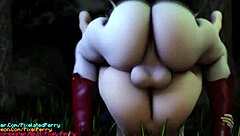 i dominate tsuyu as futanari toga pinning her down hard in 3d hentai glory