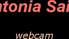 Antonia Sainz plays with her boobs and wet pussy on webcam until orgasm