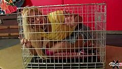 scott rhodes blasts cum on maxine x's lips after hardcore ass fuck